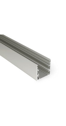 LED profiel XXL 1 meter met afdekking 53 mm x 53 mm - XL53ALU