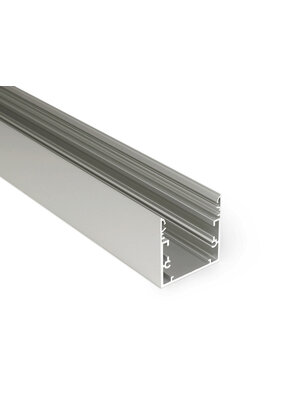 LED profiel XXL 1 meter met afdekking 53 mm x 53 mm - XL53ALU
