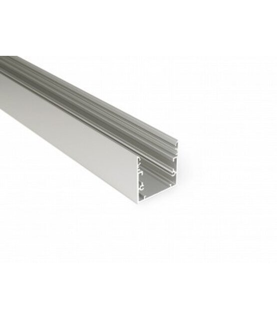 LED XXL profiel 2 meter met afdekking 53 mm x 53 mm - XL53ALU