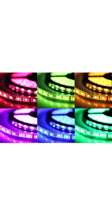 LED strip RGB 14,4W 1020LM 60LED p/m IP20 12vdc - 2 meter