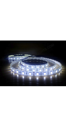 Waterdichte LED strip extreem koud wit 12VDC 6W IP20 10000K - 5 meter