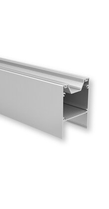 LED XXL profiel 2 meter met hoge afdekking 80 mm x 60 mm - XL60ALU