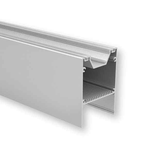 LED XXL profiel 2 meter met hoge afdekking 80 mm x 60 mm - XL60ALU