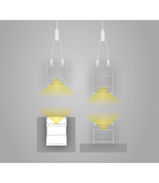 LED XXL profiel 2 meter met hoge afdekking 80 mm x 60 mm - XL60ALU