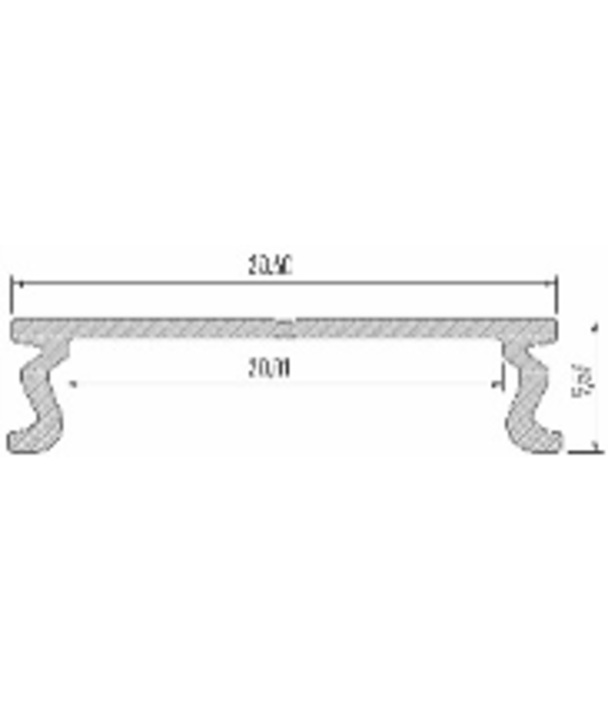 XXL LED profiel met opaal afdekking 43,00 x 30,0 mm - XL30ALU
