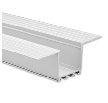 LED XL profiel 2 meter met afdekking 66,8 mm x 24,5 mm - XL99ALU   OP = OP