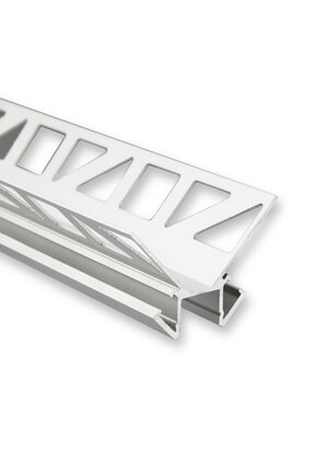 LED strip tegel profiel 2,5 meter 33 mm x 33 mm P18 – Grijs - Aluminium