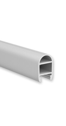 LED profiel voor garderobe 2 meter met afdekking 19mm x 30mm - G4