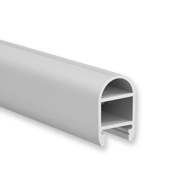 LED profiel voor garderobe 2 meter met afdekking 19mm x 30mm - G4