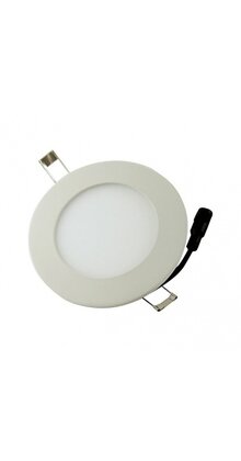 230V inbouwspot 6W warm wit rond