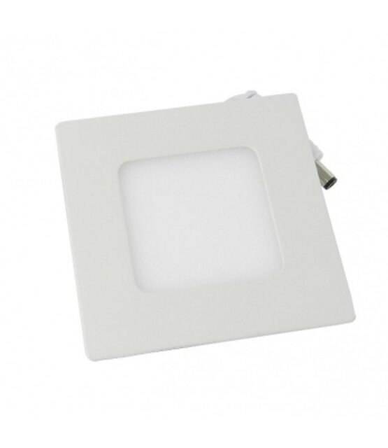 230V inbouwspot 3W warm wit vierkant