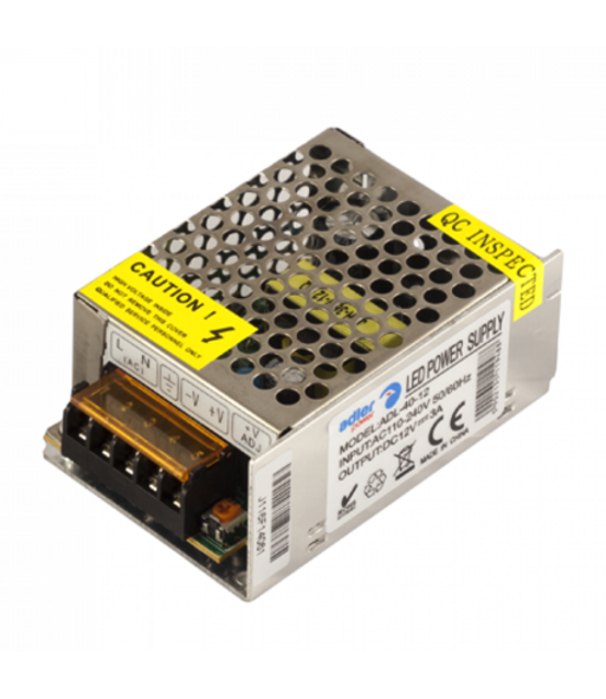 LED voeding 40 watt 12 volt 3 Ampère - IP20