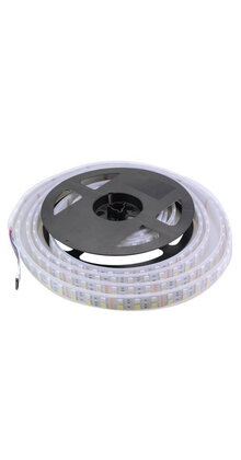 Dubbele LED strip 60x5050 LED 19W 1200 Lm/meter 24VDC IP65 RGBW 5m rol