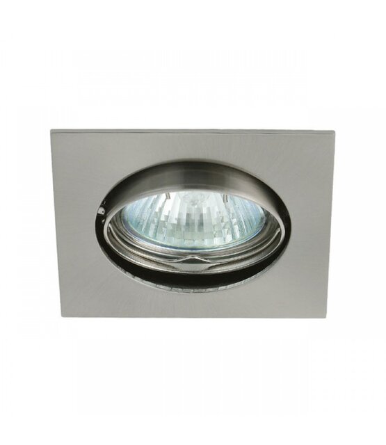 Inbouwarmatuur RVS vierkant