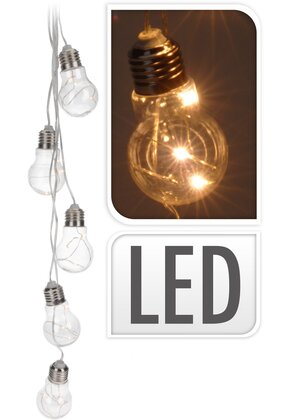 LED Gloeilamp partyverlichting - 15 LED decoratieve verlichting op batterij