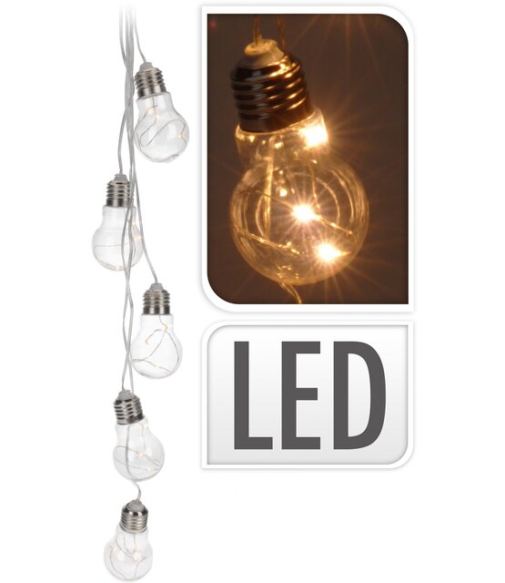 LED Gloeilamp partyverlichting - 15 LED decoratieve verlichting op batterij