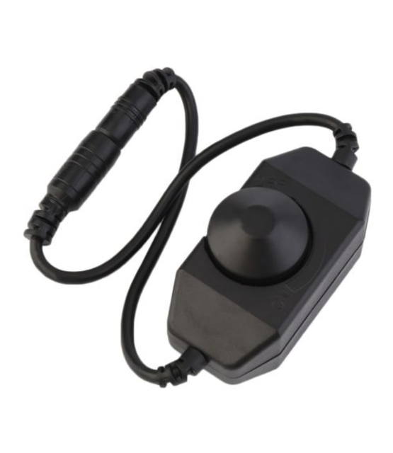 LED draaidimmer 12 & 24 Volt max 8 ampere - Zwart 2025AF6093 12 & 24 Volt max 8 ampere