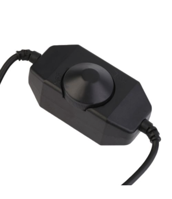 LED draaidimmer 12 & 24 Volt max 8 ampere - Zwart 2025AF6093 12 & 24 Volt max 8 ampere