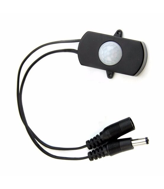 PIR bewegingssensor instelbaar voor LED - zwart