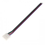 12mm RGBW / RGBWW LED strip verbindingsstuk met draad 1 zijdig - IP20