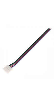 12mm RGBW / RGBWW LED strip verbindingsstuk met draad 1 zijdig - IP20