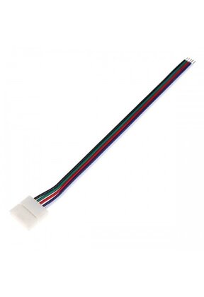 12mm RGBW / RGBWW LED strip verbindingsstuk met draad 1 zijdig - IP20
