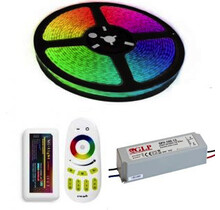 24 volt 19,2 watt LED strip RGB + Warm Wit 10 600 led 5 meter PRO SET