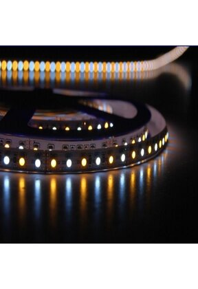 LED strip dual white 11W 509lm/meter 12VDC IP20 5 meter