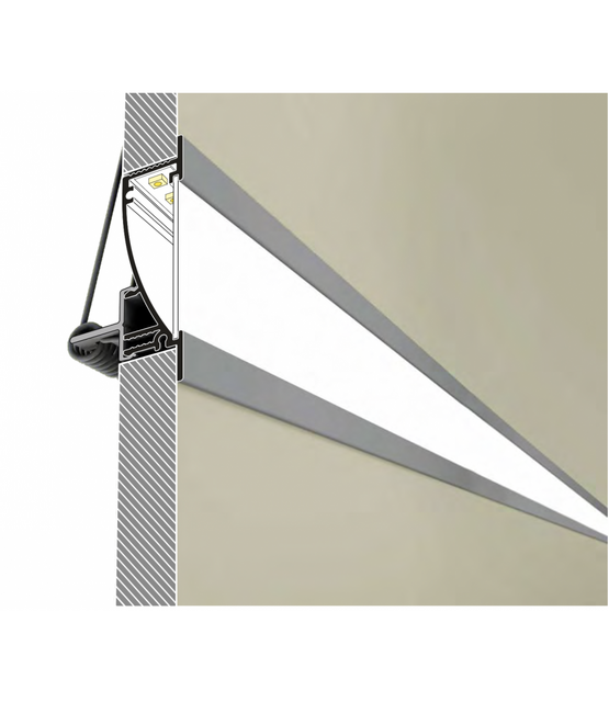 Gyproc klem t.b.v. LED profiel F8