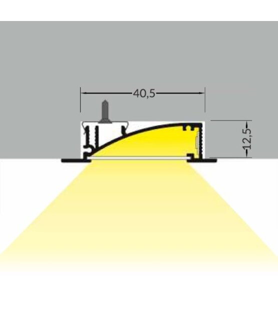 Montageklem voor LED profiel F8ALU, F8WIT, F8ZWART