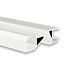 Luksus Wit LED inbouw profiel 2 meter met schuin vlak 18,8 mm x 65 mm F6WIT