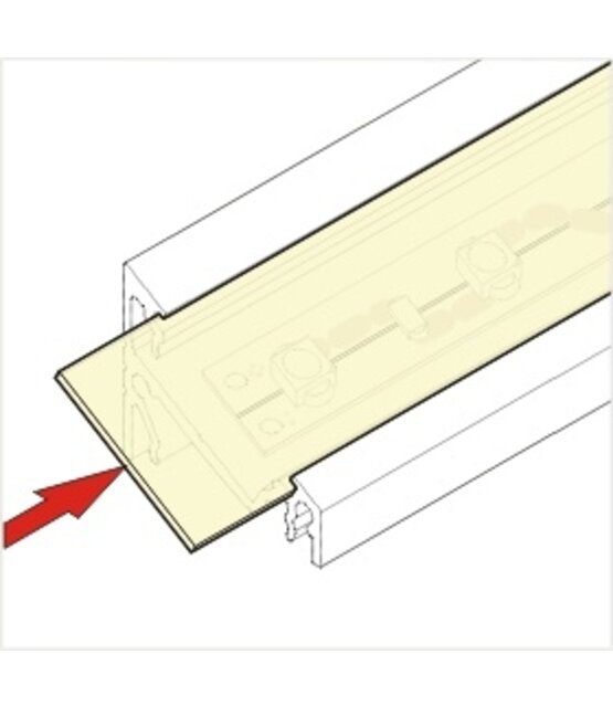 2 meter Losse LED profiel afdekking - Opaal - 09ALU,09WIT, 09ZWART+ INBOUW
