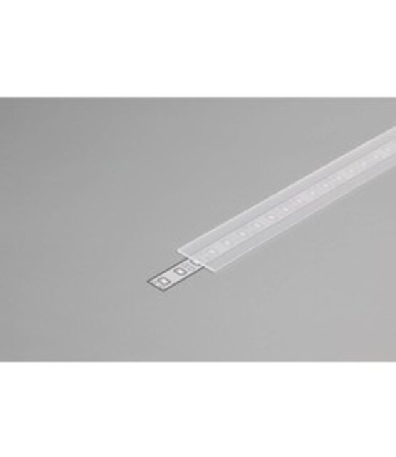 2 meter losse LED profiel afdekking – Helder – 09ALU, 09WIT, 09ZWART 09INBOUW