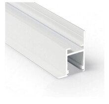 LED plafond profiel 2 meter met afdekking 55 mm x 23 mm - FRAME14WIT -Wit