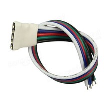 RGBW / RGBWW LED strip verbindingsstuk met draad 12mm female