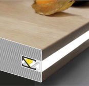 LED inbouw profiel 2 meter met afdekking 8,20 mm x 12,20mm - 088ALU