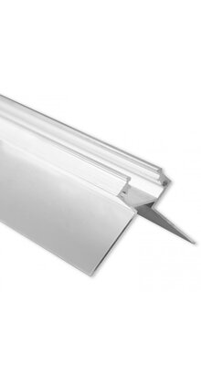 LED gips hoekprofiel met afdekking 2 meter 37,9 mm x 13,76 mm GIPS23 BUITENHOEK