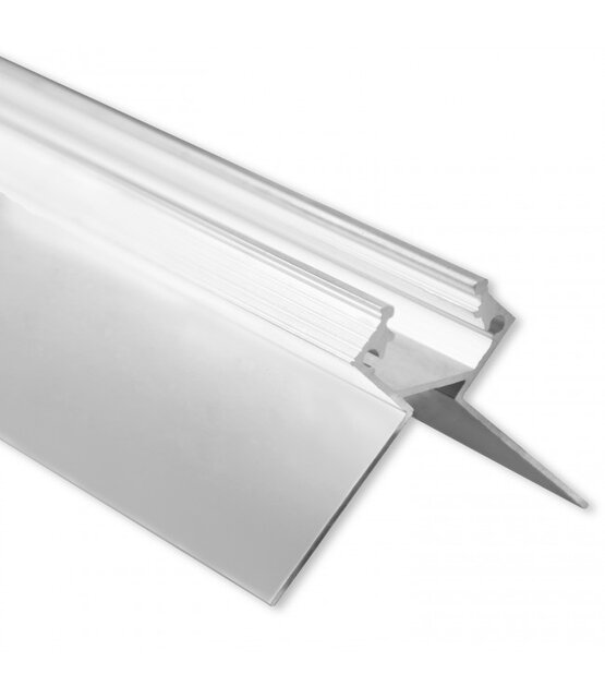 LED gips hoekprofiel met afdekking 2 meter 37,9 mm x 13,76 mm GIPS23 BUITENHOEK