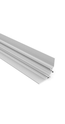 LED gips hoekprofiel inclusief opaal klikcover 2 meter 39,9 mm x 39,9 mm GIPS24 BINNENHOEK