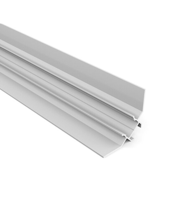 LED gips hoekprofiel inclusief opaal klikcover 2 meter 39,9 mm x 39,9 mm GIPS24 BINNENHOEK
