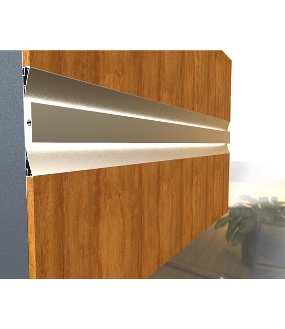 LED gips profiel 2 meter 33 mm x 16,8 mm GIPS11ALU