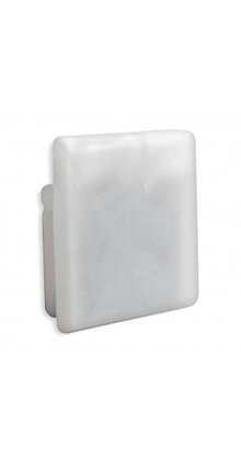 Siliconen eindkap voor LED profiel zonder kabeldoorvoer 18ALU, 18WIT, 18ZWART - GRIJS