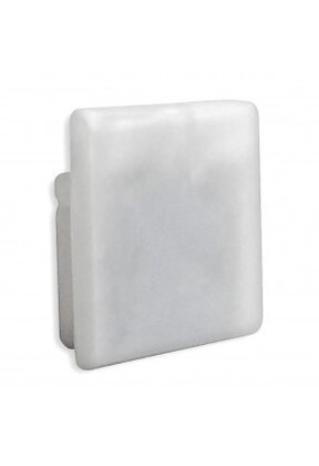 Siliconen eindkap voor LED profiel zonder kabeldoorvoer 18ALU, 18WIT, 18ZWART - GRIJS