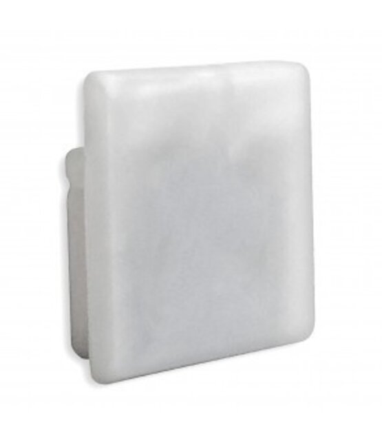 Siliconen eindkap voor LED profiel zonder kabeldoorvoer 18ALU, 18WIT, 18ZWART - GRIJS