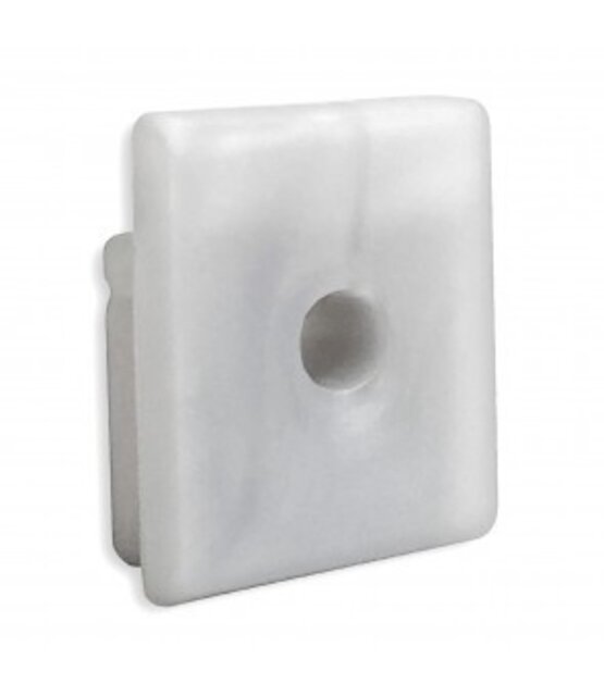 Siliconen eindkap voor LED profiel met kabeldoorvoer 18ALU, 18WIT, 18ZWART - GRIJS