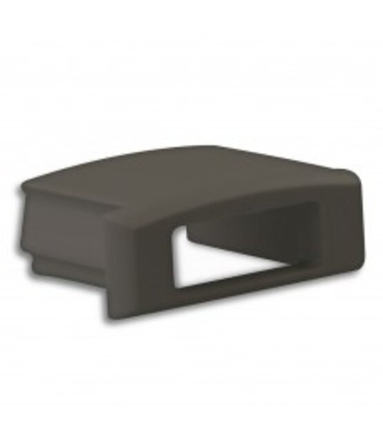 Eindkap voor LED profiel met kabeldoorvoer SLIM100ZWART