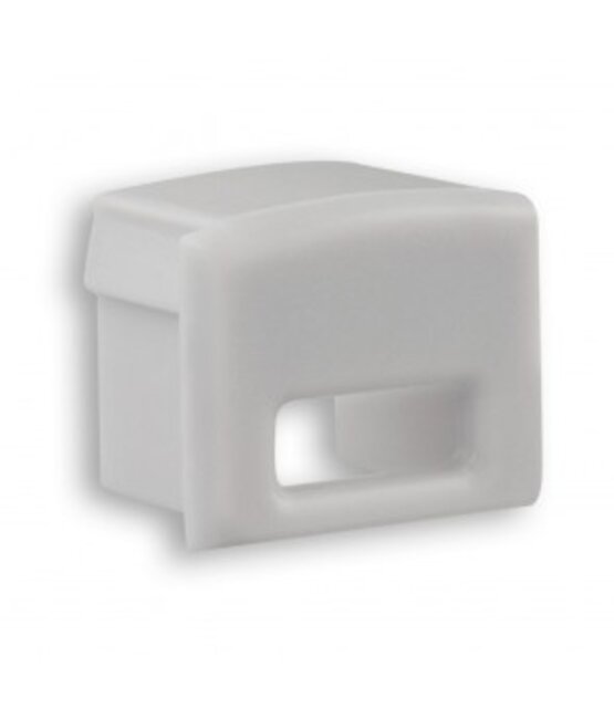 Eindkap voor LED profiel met kabeldoorvoer SLIM200ALU