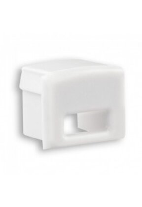 Eindkap voor LED profiel met kabeldoorvoer - SLIM200WIT