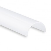 Buigbaar LED profiel 2 meter met halfronde opaal klikafdekking 14ALU - 2 mm x 14,4 mm