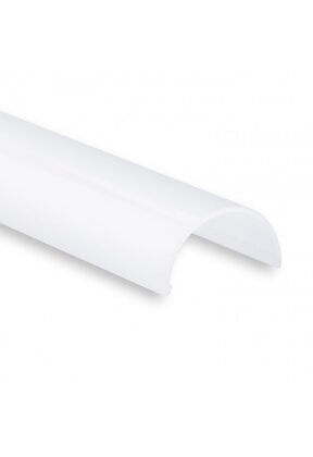 Buigbaar LED profiel 2 meter met halfronde opaal klikafdekking 14ALU - 2 mm x 14,4 mm